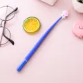Lindo bolígrafo de gel de astronauta azul para estudiantes y oficina en fondo rosa - Astronauta Rosa / Punta 0,5mm