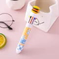 Creative 10-color ballpoint pen with a cute hamburger top decoration for student gifts - Hamburger / Bullet Type 0.7mm