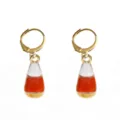 Halloween Candy Corn Enamel Drop Earrings Festive Cute Jewelry Gift for Women Girls - Candy Corn Style (C-613)