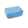 Dual-color microfiber car wash sponge block for waxing, polishing and vehicle detailing. - 12*8*4cm / Blue + Grey