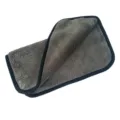 Toalla de lavado de coche de terciopelo coral espesado, paño de limpieza gris con borde negro. - 30*30cm / Gris+Gris