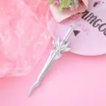 Kreativer Gelschreiber in Schwertform für Schüler, Fantasie-Stil Schreibwarengeschenk - Silberne Schlangen-Schwert / 0.5mm / Silber