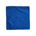 Blue microfiber car cleaning towel, soft lint-free drying cloth for auto washing. - 25x25cm (220GSM) / Blue