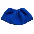 Detail view of blue microfiber replacement mop pad for steam cleaner, soft cleaning cloth. - Terry Cloth / 19*9cm / Sapphire Blue
