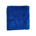 Blue microfiber car wash towel, soft plush cleaning cloth for auto detailing and drying. - 40x40cm (500GSM) / Blue