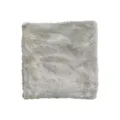 Grey plush car wash towel, highly absorbent and lint-free cleaning cloth for auto detailing. - 40x40cm (500GSM) / Gray