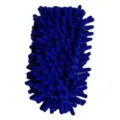 Blue chenille microfiber dust mop replacement pad, washable and reusable floor cleaning cloth. - Blue
