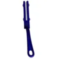 Blue plastic duster handle replacement part, durable cleaning tool accessory for home use. - Plastic Parts