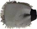 Double sided car wash mitt chenille microfiber cleaning glove for auto detailing and dusting - Chenille & Sandwich Mesh Mitt / 25x17cm / Gray