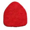 Detail shot of red microfiber replacement pad for car windshield cleaner and window defogger. - Pentagon / Red