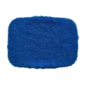 Blue microfiber replacement cloth cover for car windshield cleaning brush and window cleaner. - Quadrilateral / Blue