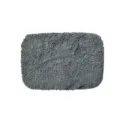Microfiber replacement cloth cover for car windshield window cleaner brush detailing. - Quadrilateral / Gray