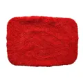 Red microfiber replacement cloth cover for car windshield window cleaner tool detail view. - Quadrilateral / Red