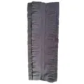 Microfiber flat mop replacement pad in dark grey with fringe design for efficient cleaning. - 39*15cm / Dark Gray