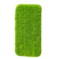 Green microfiber mop replacement pad detail view, soft chenille fabric for efficient floor cleaning - 30*14.5cm / Dark Green