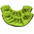 Ice skate blade guards, soft fleece soakers covers for hockey and figure ice skates green - S / Yellow-Green