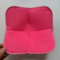 Pink microfiber cloth microwave bowl cozy anti-scald holder hot dish mat variant style - Pink Towel Style