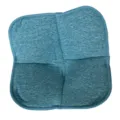 Mikrowelle Schüsselbezug Handtuch Stoff Halter Anti Verbrühung Matte Küche blau - Blau-weiß gepunktetes, doppelseitiges Fleece-Modell