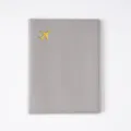 Custodia passaporto in PVC grigio con icona aereo oro variante, porta documenti da viaggio. - Passaporto / Grigio