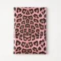 Rosa Leo-Print PU Leder Reisepasshülle, stilvoller Dokumentenschutz für Damen auf Reisen. - Passbuch / Rosa