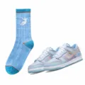 Blue grid street style mid tube cotton socks for men and women daily casual wear skateboard sports - 36-43 / UN Light Blue