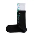 Black white fake two-layer paint splatter fashion ankle sports terry socks variant - 36-44 / Ink Splash 7# in Blue, White & Green