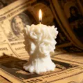3D Embossed Rose Scented Candle Romantic Valentine Day Gift Candle White Flower Wax Decor - 8x8x10cm / White