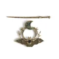 Vintage gold bat crescent moon hair pin set, gothic hair accessories for cosplay. - F-99 Bronze