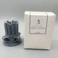 Vela aromática pilar romano cera de soja decoración hogar estilo europeo estética - Gris