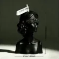 Black blindfolded female bust scented candle detail view, elegant home decor fragrance candle. - Blindfolded Girl - Black