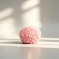 Pink rose ball scented candle, spherical floral wax design, romantic gift home decor. - Pink