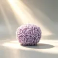 Light purple spherical rose scented candle, romantic flower ball candle for Valentine gift. - Purple