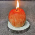 Hand-painted apple shaped scented candle creative festival gift home decor table ornament - One Apple