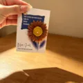 Sunflower aroma candle featuring floral display card, perfect home decor gift option. - Sunflower Style Brown Flower (Rosemary)