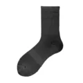 Black crew athletic socks for men and women, breathable cotton mid-calf sports tube socks. - One Size / High-Top / Black