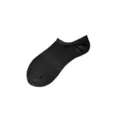 Unisex black low-cut athletic socks, breathable ankle socks for daily sports and casual wear. - One Size / No-Show Socks / Black