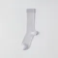 Ultra-thin breathable ribbed mid-calf mesh socks for women, elegant spring and summer hosiery. - 36-44 / Light Purple