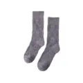 Graue thermische Frottee-Crew-Socken für den Winter, gemütliche warme Baumwollsocken für Paare - Einheitsgröße / Rückwärtig zu tragender grauer Alien