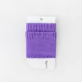 Purple knitted half sole socks candy color arch support leg warmers spring summer fashion - One Size / Purple