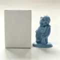 Gothic Halloween creepy doll scented candle with white box, perfect for spooky home decor and gifts. - Blue Style