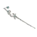 Vintage silberne Haarnadel mit blauen Edelsteinperlen, eleganter chinesischer Haarschmuck für Hanfu. - F-26 Stil 2