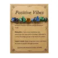 Bracciale artigianale in pietre naturali con occhio di tigre, malachite e lapislazzuli - Stile Biglietto Positive Vibes / Occhio di Tigre Malachite Lapislazzuli (3919)