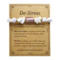 Bracciale in pietra naturale fatto a mano con Ametista, Agata pizzo blu e Howlite - Ametista Agata Pizzo Blu Turchese Bianco (3924)