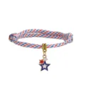 Verstellbares patriotisches US-Flaggen-Paracord-Armband mit einem Sternanhänger aus Legierung - Stil 7 (4006)