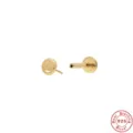 925 sterling silver smiley face labret stud with gold plating for cartilage piercing - Smiley Face Style (#12) / Gold
