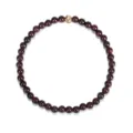 Handgefertigtes 4mm dunkelrotes Granatperlen elastisches Armband für Yoga und Meditation - 4mm / Granat