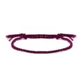 Handgewebtes lilafarbenes Baumwollarmband mit eleganten Quasten für Damen Mode - Viersträngiger Quastenstil (2) / Lila