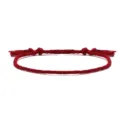 Handgefertigtes rotes geflochtenes Kordelarmband mit Quasten und Schiebeknoten für Damen - Viersträngiger Quastenstil (27) / Rot