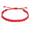 Handgeflochtenes rotes wasserfestes Wachsfaden-Armband im Bohemian-Beach-Stil für Sommer - Rot (29)