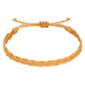 Handgefertigtes geflochtenes wasserdichtes Wachskordelarmband in Orange für Boho-Strandstil - Erdgelb(25)
